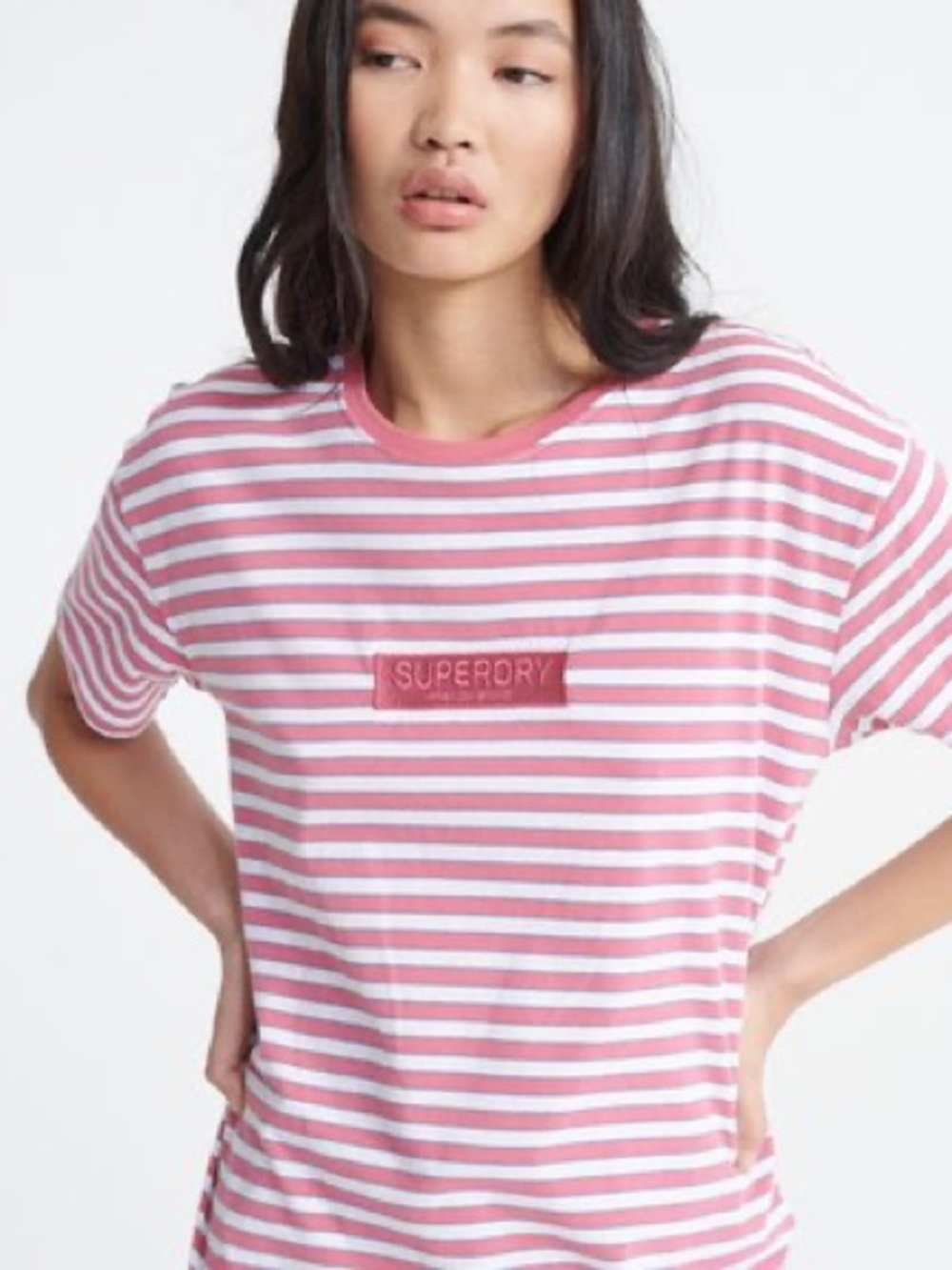 SuperDRY Organic Cotton Stripe Portland T-Shirt US 6